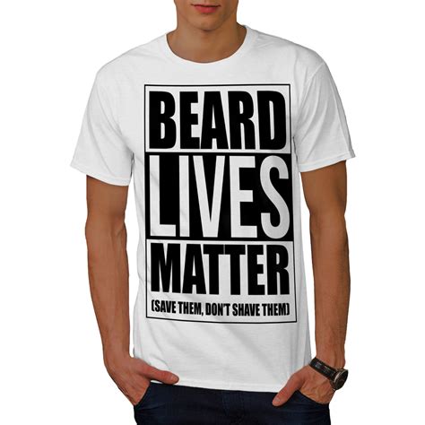 wellcoda beard lives matter mens t shirt funny graphic design printed
