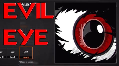 advanced warfare evil eye emblem tutorial easy black ops  youtube