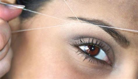 eyebrow threading