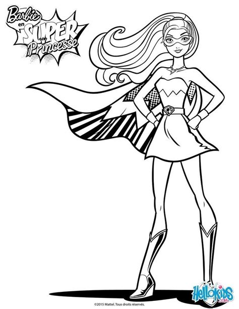 superhero barbie coloring pages   gambrco