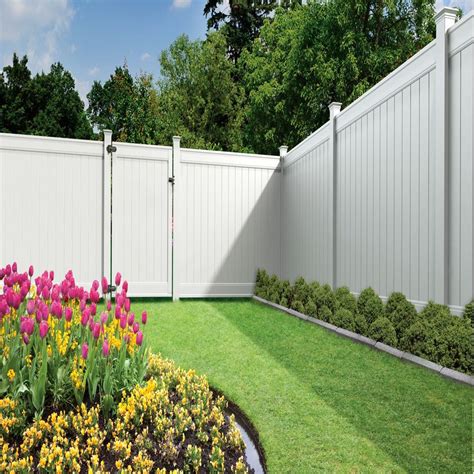 lowes home improvement backyard fences vinyl privacy fence fence landscaping