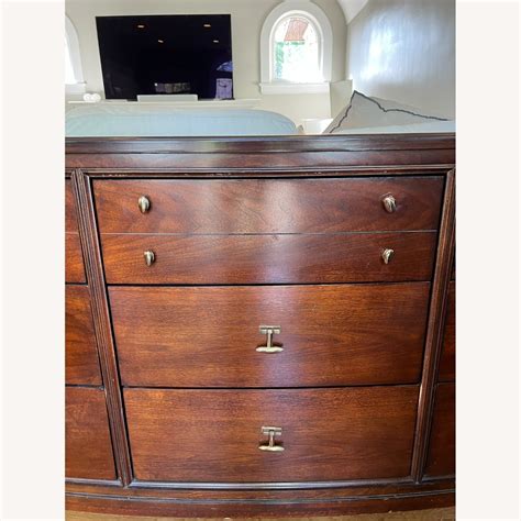 classic dark cherry wide dresser aptdeco