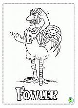 Coloring Chicken Run Pages Dinokids sketch template