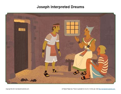 joseph interprets dreams sermon picture  children