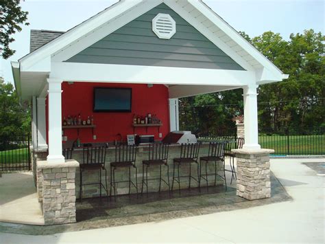 pemberville pool house snack bar outdoor kitchen outdoor remodel pool houses pool house shed