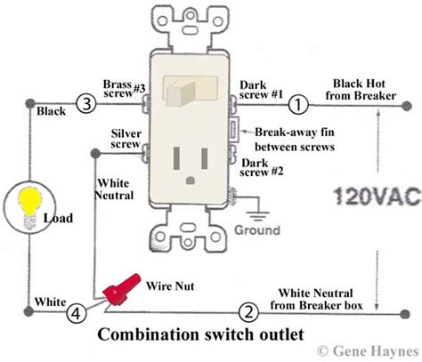 wire combination switch outlet
