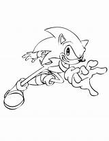 Coloring Sonic Pages Hedgehog Running Color Printable Popular Library Clipart Coloringhome Cartoon sketch template