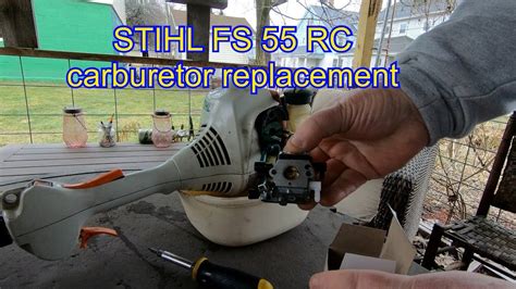 stihl fs  rc carburetor replacement youtube