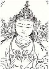 Drawings Thangka Outlines Tibetan Search Google Visit Hindu sketch template