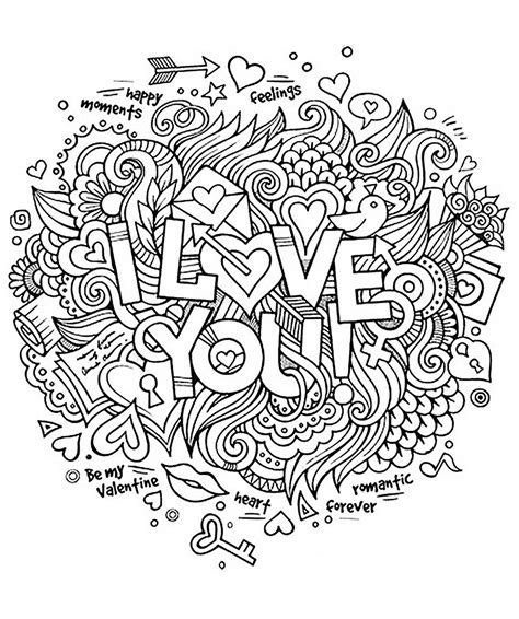 love  quotes adult coloring pages