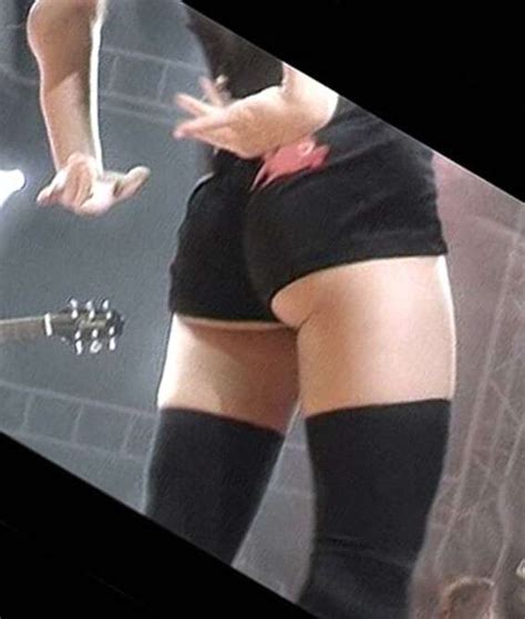 alizée nude in alizée en concert ass stockings leg