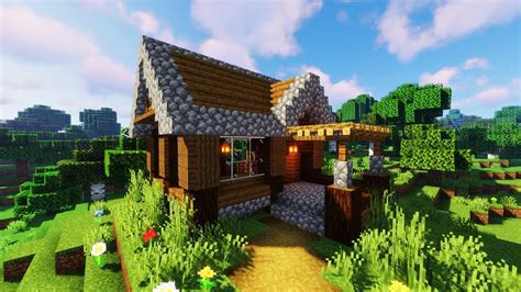 minecraft   build  small cottage survival tutorial youtube