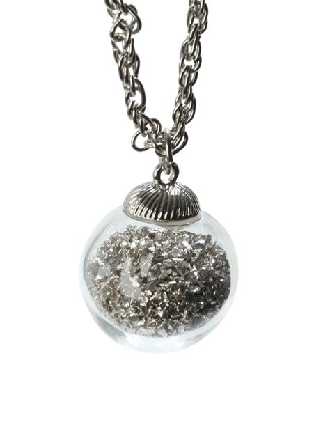 lovesick glitter globe necklace