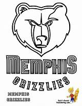 Grizzlies Coloring Memphis Clipart Pages Basketball Clipground sketch template
