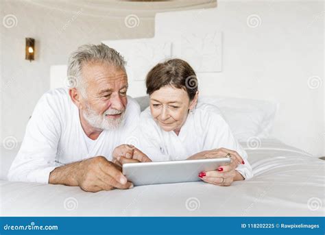Mature Couple In A Luxurious Hotel Room Stock Image Image Of Digital
