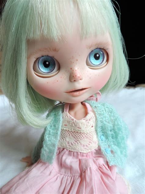 claire a ooak custom blythe art doll by bebe blythe