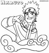 Naruto Coloring Shippuden Pages Print Popular sketch template