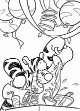 Pooh Colazione Ourson Tigres Tigro Coloriez Rubrique Choisis Tes Scritte Puliti Colorat Planse Desenhosparacolorir sketch template