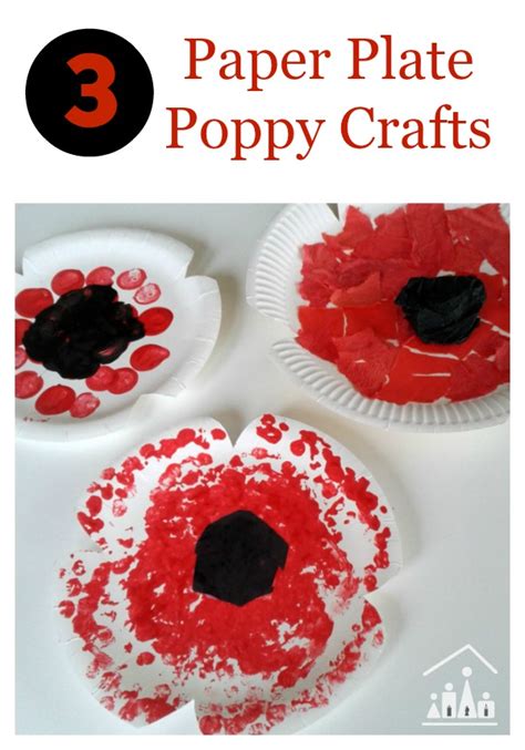 paper plate poppy crafts  remembrance sunday crafty kids  home