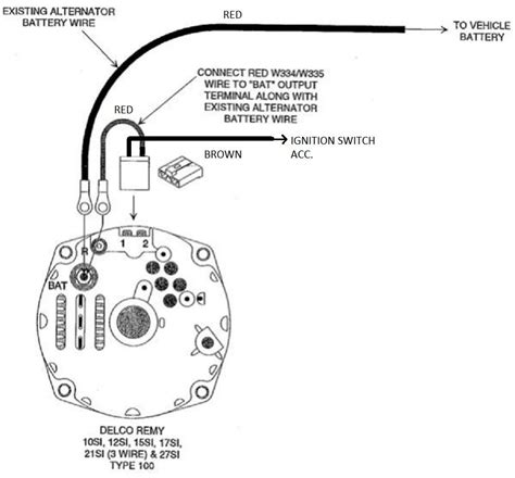 sbc alternator wiring diagram