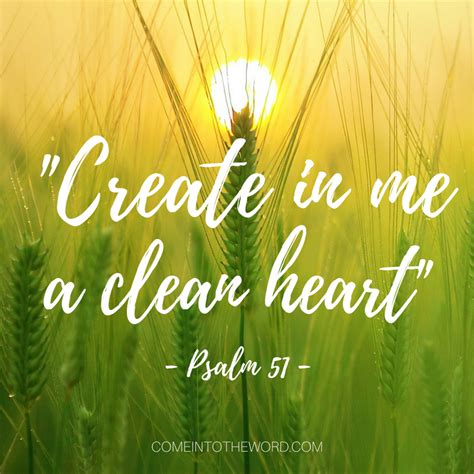create    clean heart psalm     word  sarah