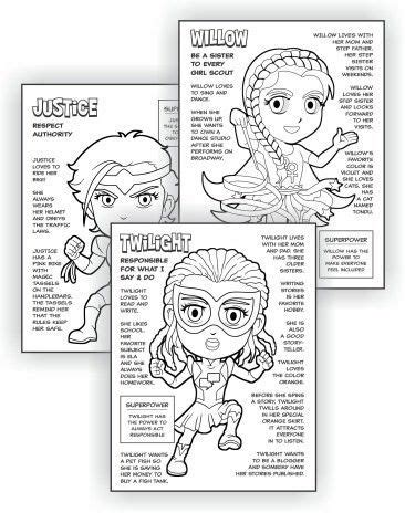 superhero scout law coloring pages girl scout activities girl scout