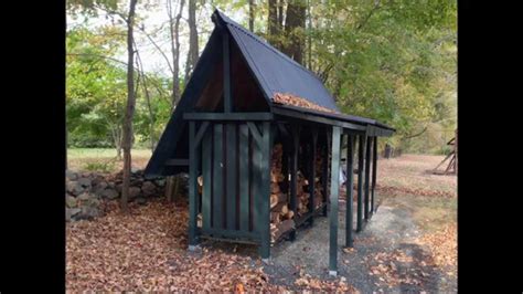 awesome firewood storage shed time lapse youtube
