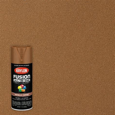 krylon fusion    spray paint metallic copper  oz walmart