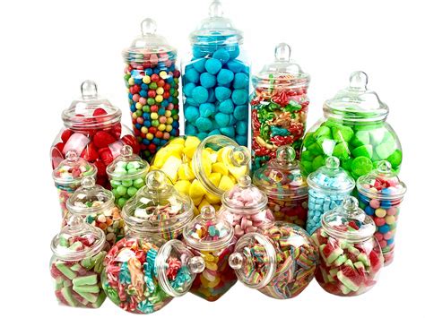 jar plastic candy buffet sweet jar kit wedding birthday etsy uk