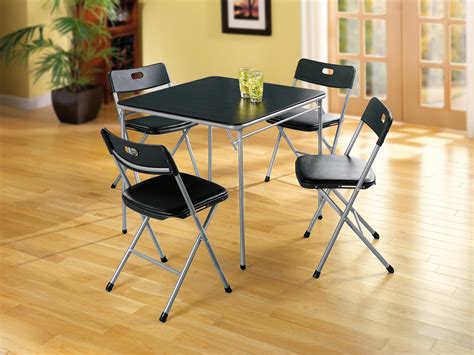 cosco home  office products  piece card table  chairs