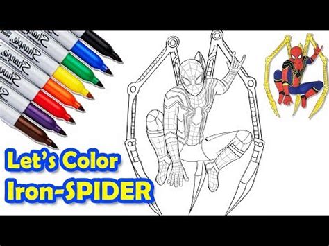 iron spider   avengers infinity war coloring pages sailany