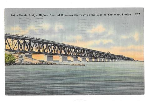 fl bahia honda bridge overseas highway key west vintage
