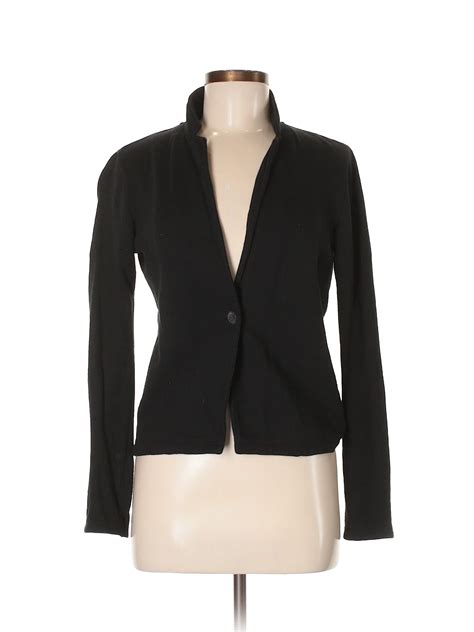 uniqlo  cotton solid black blazer size xs   blazer outerwear jackets jackets