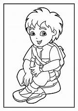 Diego Coloring Pages Dora Sheets Print Explorer Printable Choose Board Looking sketch template