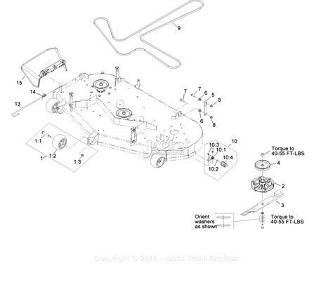 exmark qstbe sn    parts diagram  deck group  continued
