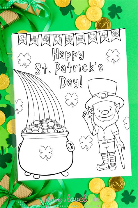 st patricks day coloring page  printable