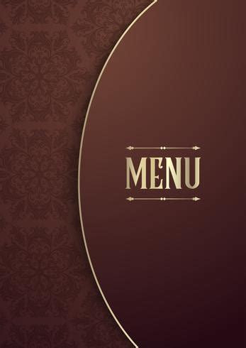 elegant menu cover design  vector art  vecteezy