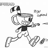 Cuphead Mugman Bettercoloring sketch template