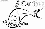 Catfish Bluegill sketch template