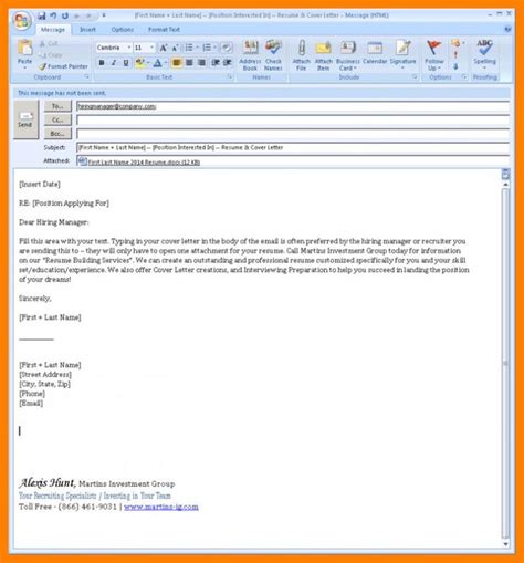 employee resignation letter cover letter  resume email cover