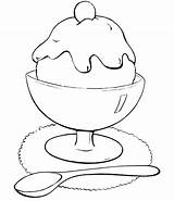 Coloring Pages Food Coloring4free Ice Cream Glass Related Posts sketch template
