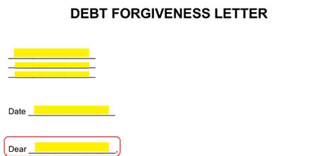 gift letter loan repayment forgiveness