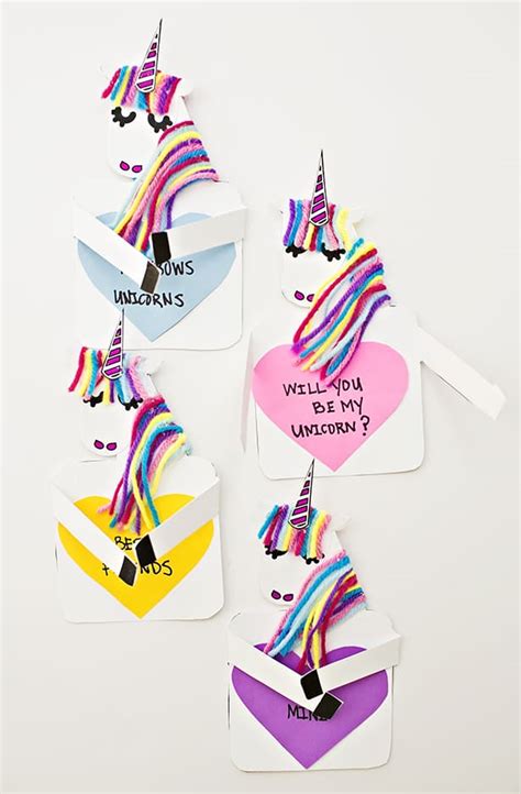 hello wonderful make a unicorn love card with free printable