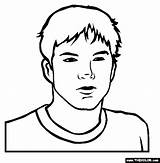 Ashton Kutcher sketch template