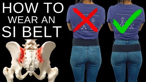 properly wear  sacroiliac  belt  quick  joint pain relief