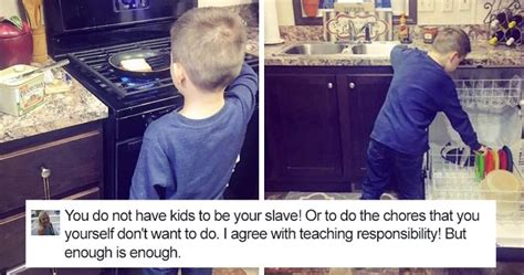 Mom Teaches Her Son That Chores Arent ‘just For Women Gets