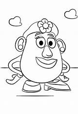 Potato Coloring Head Toy Mrs Story Pages Print Scribblefun Printable Sheets Dibujos Characters Cartoon Draw Things Counterpart Kinder Size sketch template