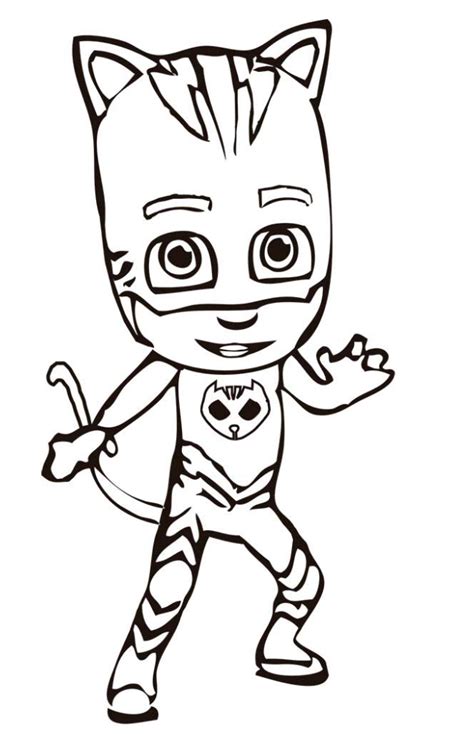 pj masks coloring page coloring home