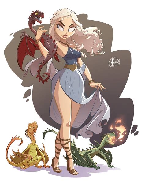 dibujo de daenerys con imágenes juego de tronos