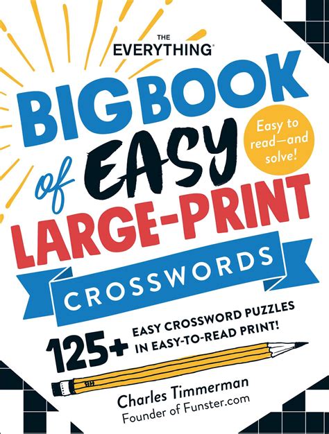 Large Print Easy Crossword Puzzle Books Crossword Puzzles Printable